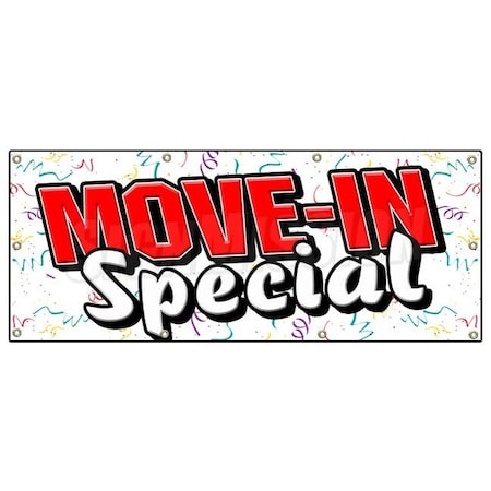 Signmission MOVE-IN-SPECIAL BANNER SIGN apartment rental rent storage rent home B-96 Move-In-Special